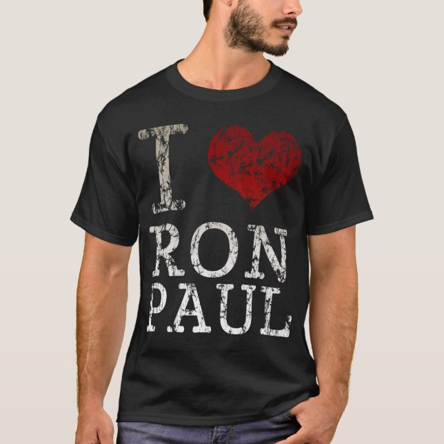 Camiseta de Ron Paul del corazón I (Anverso)