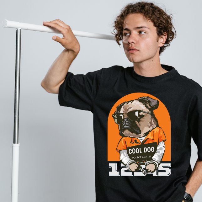Camiseta de ropa callejera de perros Cool (Subido por el creador)