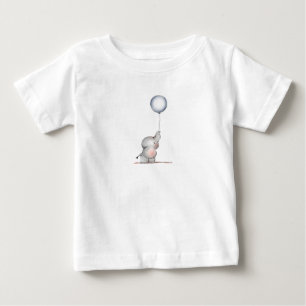 Camiseta de ropa de bebé - Luna y su globo