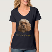Camiseta de ropa de Cocker spaniel