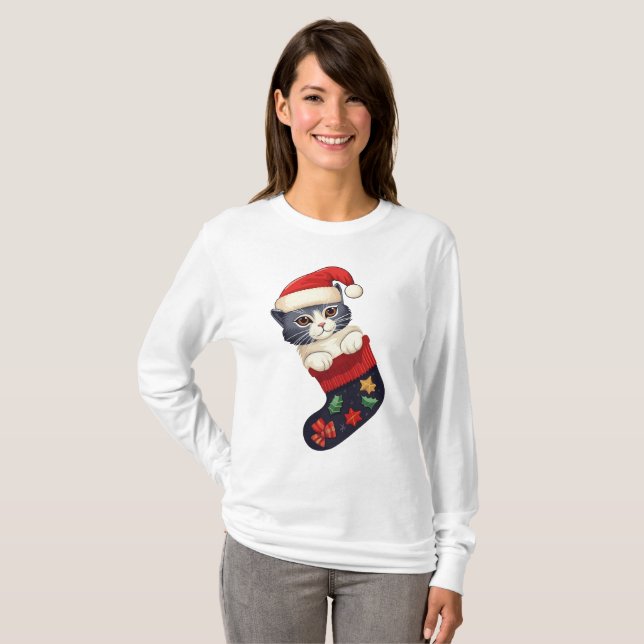 CAMISETA DE ROPA DE ROPA BÁSICA DE LARGA MANCHA DE (Anverso completo)