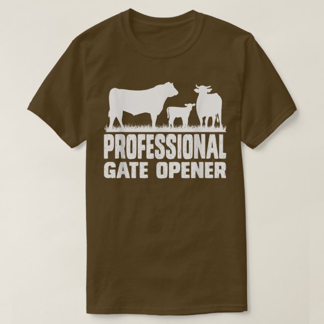 Camiseta de ropa de vaca profesional de apertura d (Diseño del anverso)
