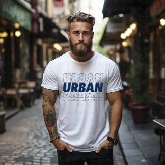 Camiseta de ropa urbana con tipografía