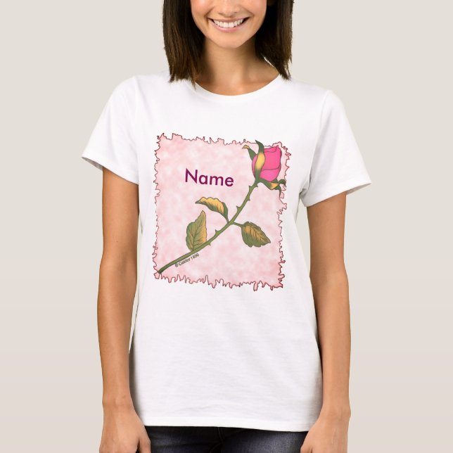 Camiseta de rosa rosa (Anverso)