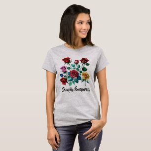 Camiseta de Rosas de color simplemente espiada