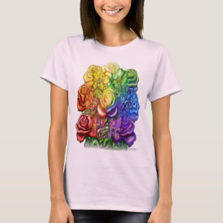 Camiseta de Rosas de fábricas de arcoiris