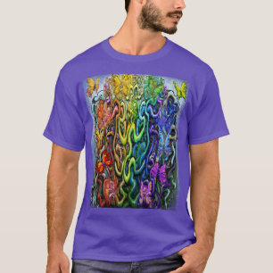 Camiseta de Rosas de Hadas del Arcoíris