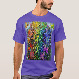 Camiseta de Rosas de Hadas del Arcoíris