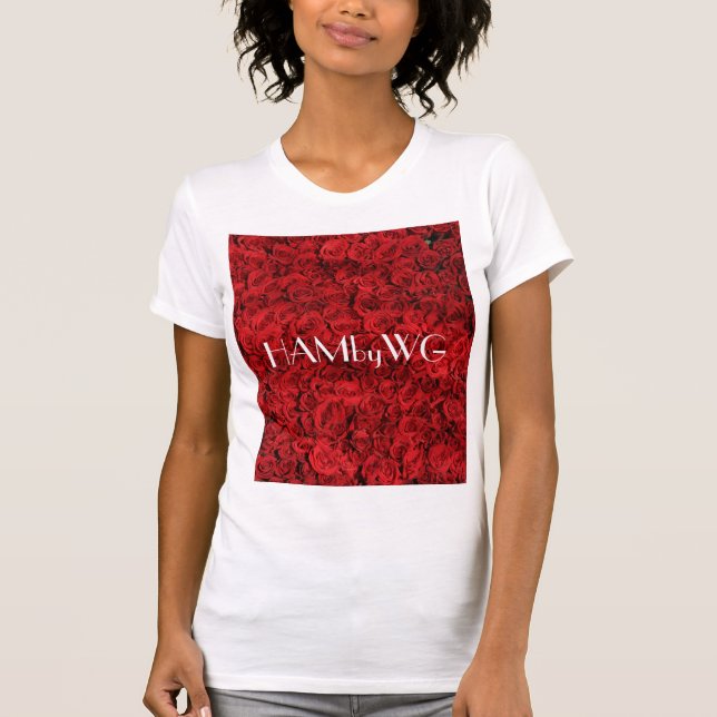 Camiseta de rosas rojas HAMbyWG (Anverso)