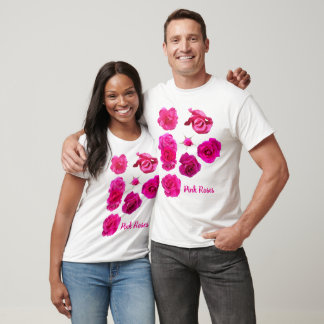 Camiseta de Rosas Rosadas