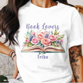 Camiseta de rosas rosadas para los amantes del lib