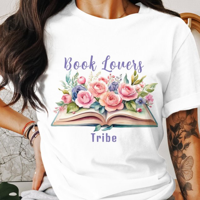 Camiseta de rosas rosadas para los amantes del lib (Subido por el creador)