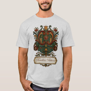 Camiseta de Rosemaling Noruego Atemporal: Una Lega