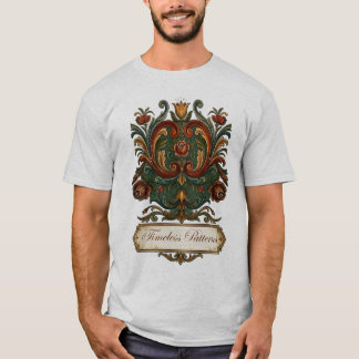 Camiseta de Rosemaling Noruego Atemporal: Una Lega