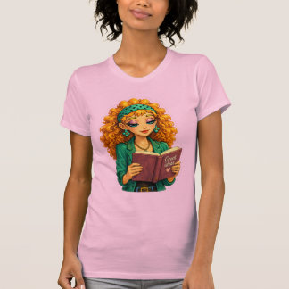Camiseta de Rosie Max Cartoon Girl – Naranja rizad