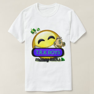 CAMISETA DE ROSTRO SONRIENTE T.R.K MONEY TALKS