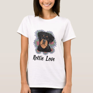 Camiseta de Rottie Love – Arte caprichosa de Rottw