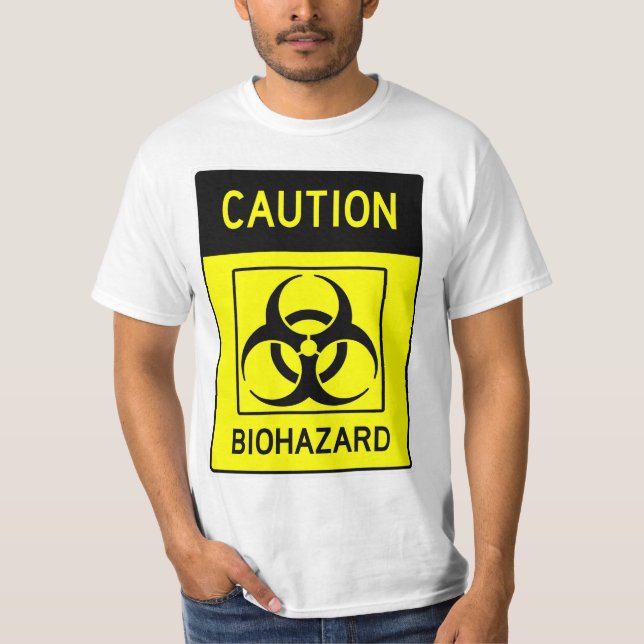 Camiseta de Rótulo BIOHAZARD muy divertida (Anverso)