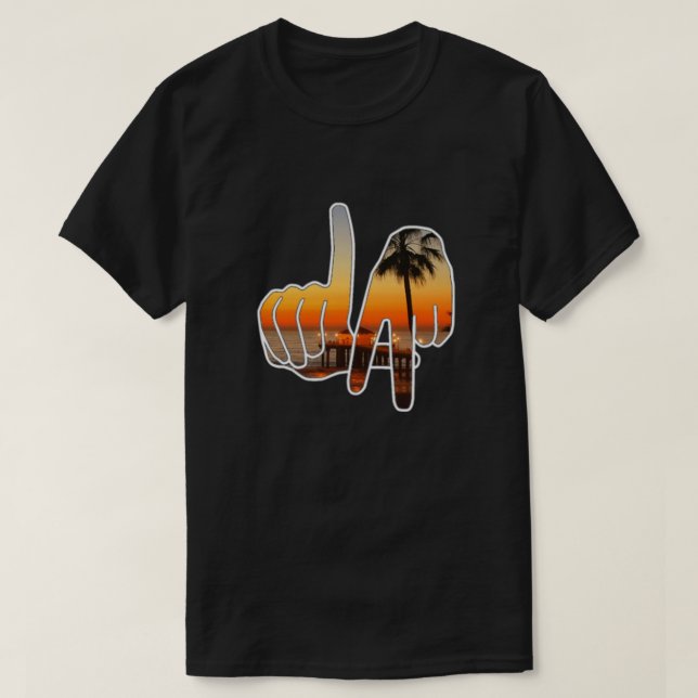 Camiseta de Rótulo de La Mano de Los Ángeles (Diseño del anverso)