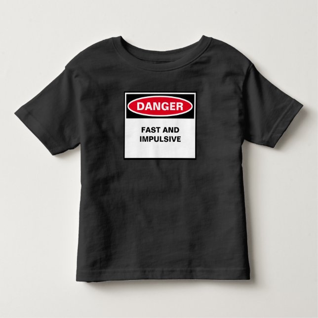 Camiseta de Rótulo de peligro (Anverso)