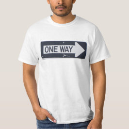 CAMISETA DE RÓTULO DE UN CAMINO