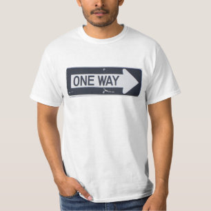 CAMISETA DE RÓTULO DE UN CAMINO