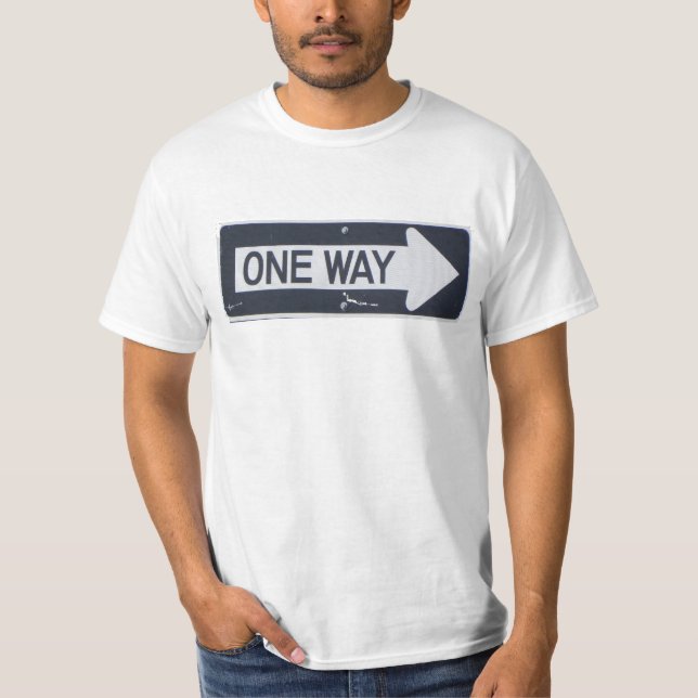 CAMISETA DE RÓTULO DE UN CAMINO (Anverso)