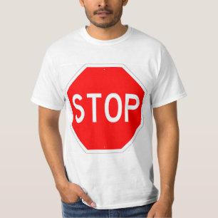 Camiseta de Rótulo muy divertida STOP
