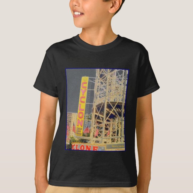 Camiseta de Rótulo Rollercoaster para niños (Anverso)