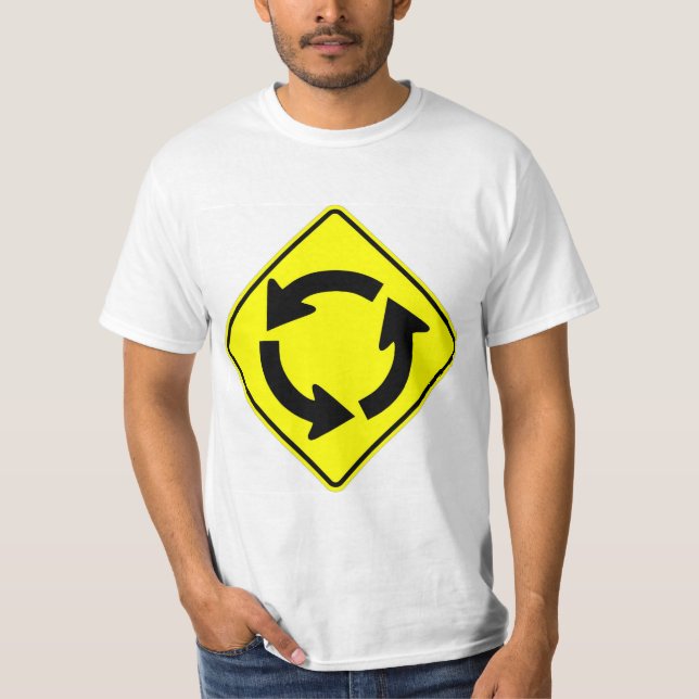 Camiseta de Rótulo Round-A-Bout muy divertida (Anverso)