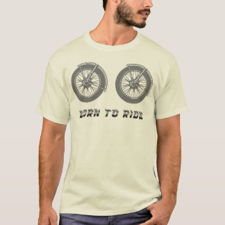 Camiseta de ruedas de motocicleta Born to Ride