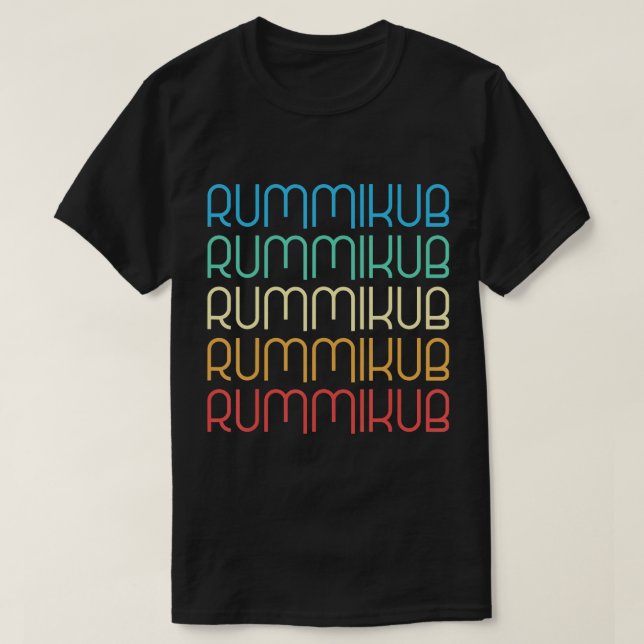 Camiseta de Rummikub antigua (Diseño del anverso)