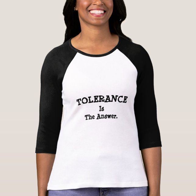 Camiseta de S de las MUJERES de la TOLERANCIA ' (Anverso)