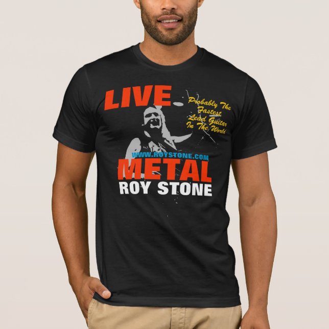 CAMISETA DE S DE LOS HOMBRES METALIZADO VIVOS DE (Anverso)