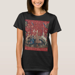 Camiseta de sabor medieval de Lady y Unicorn
