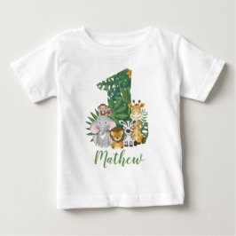 Camiseta de Safari salvaje de primer cumpleaños pa
