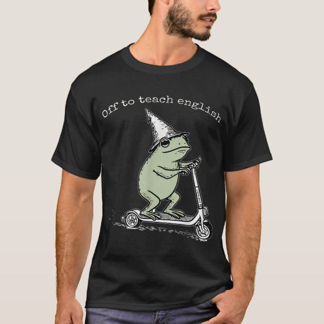 Camiseta De Salida A Enseñar Rana De Escocia Inglesa (Anverso)
