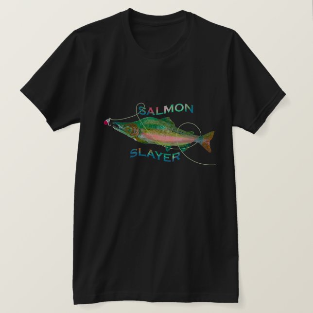Camiseta de Salmon Slayer (Anverso del diseño)
