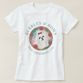 Camiseta de Salón de Aseo de Perro Maltés