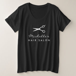 Camiseta de salón de belleza para peluquera de tal