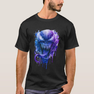 Camiseta de salpicaduras de monstruo alienígena mo