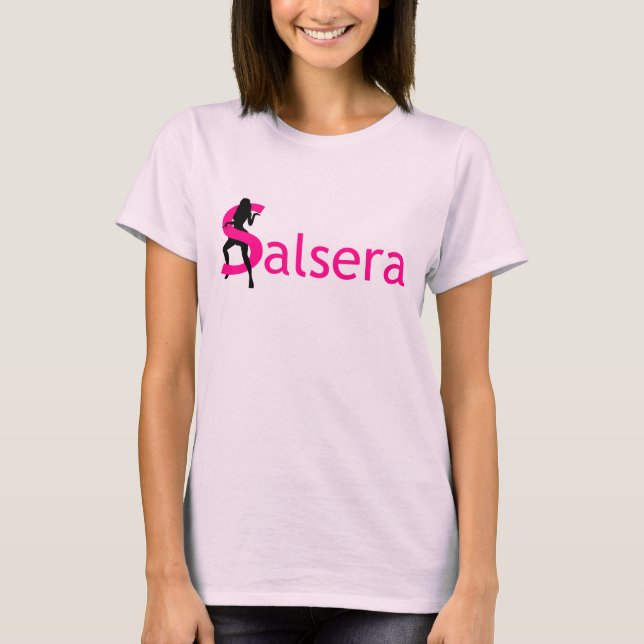 Camiseta de SALSERA con el chica de baile - fiesta (Anverso)