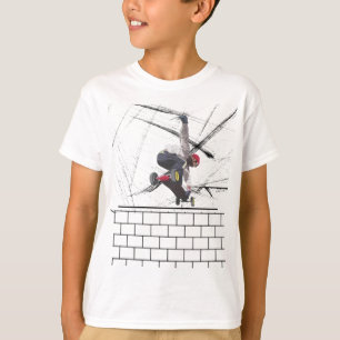 camiseta de salto de patinaje