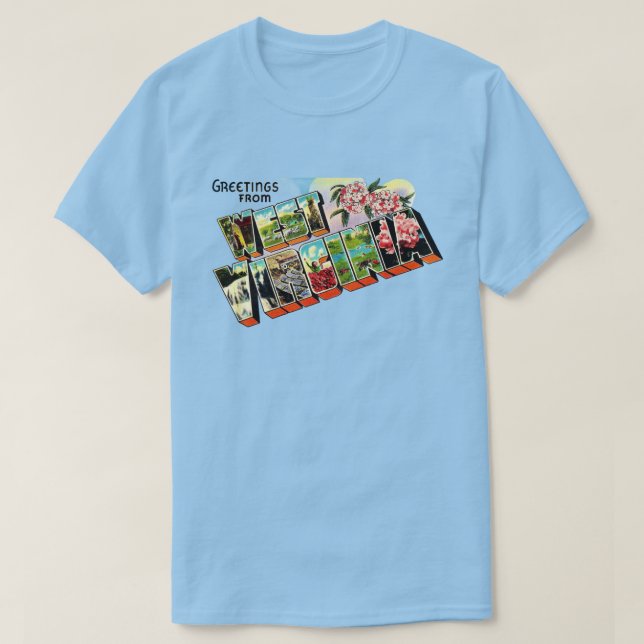 Camiseta de saludo de West Virginia (Diseño del anverso)