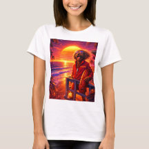 Camiseta de Salvavidas Retro Cockapoo
