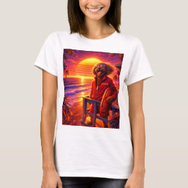 Camiseta de Salvavidas Retro Cockapoo