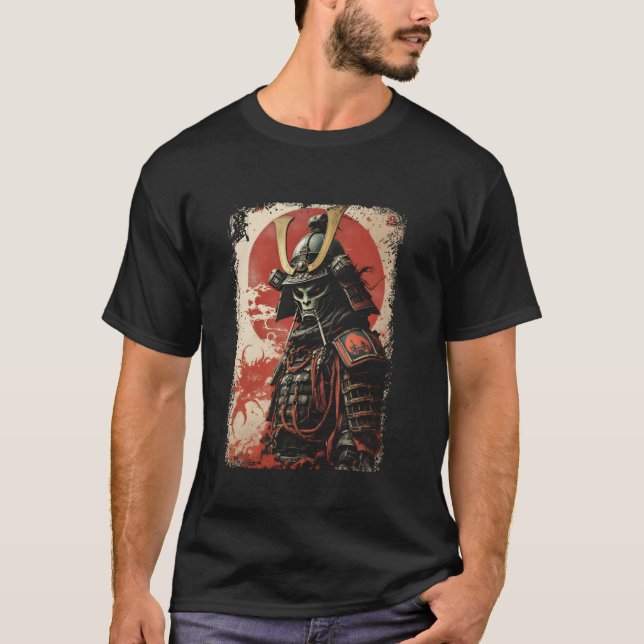 Camiseta de Samurái Alien Diseño de Ciencia Ficció (Anverso)