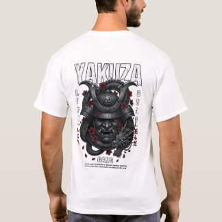 Camiseta de samurái dragón Yakuza con máscara 