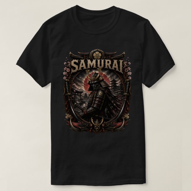 Camiseta de Samurái Guerrero Elite (Diseño del anverso)