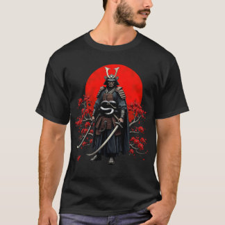 Camiseta de Samurái Japonés Guerrero